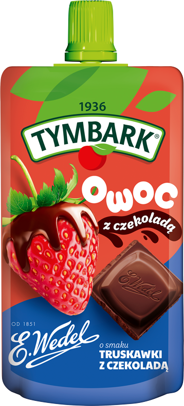 TYMBARK 100 g WEDEL truskawka z czekoladą