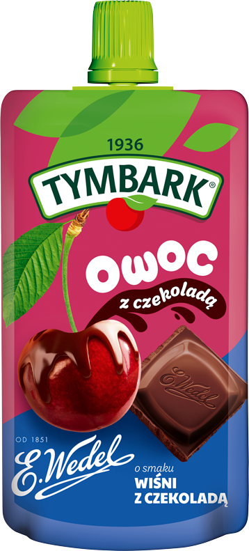 TYMBARK 100 g WEDEL wiśnia z czekoladą