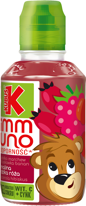 KUBUŚ 200 ml malina i dzika róża