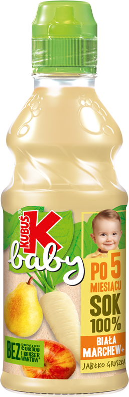 KUBUŚ 300 ml SOK 100% biała marchew - jabłko - gruszka