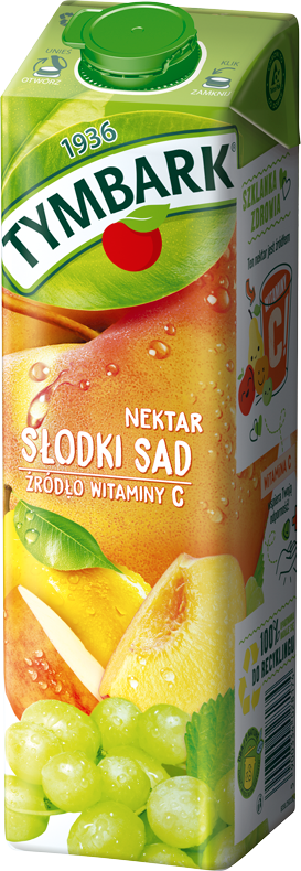 TYMBARK 1 litr nektar słodki sad