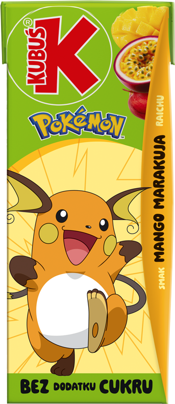 KUBUŚ 0,2 L Pokemon smak mango i marakuja