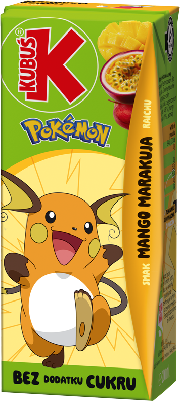 KUBUŚ 0,2 L Pokemon smak mango i marakuja