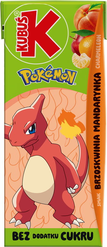KUBUŚ 0,2 L Pokemon smak brzoskwinia i mandarynka