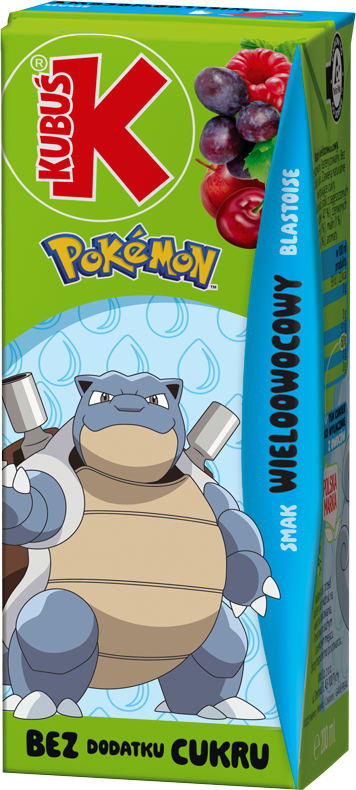 KUBUŚ 0,2 L Pokemon smak wieloowocowy