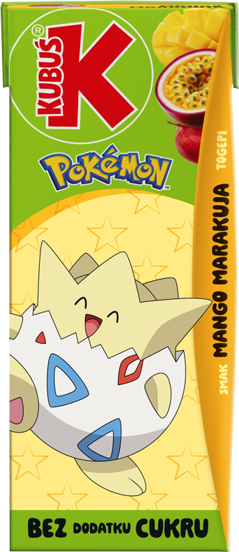 KUBUŚ 0,2 L Pokemon smak mango i marakuja