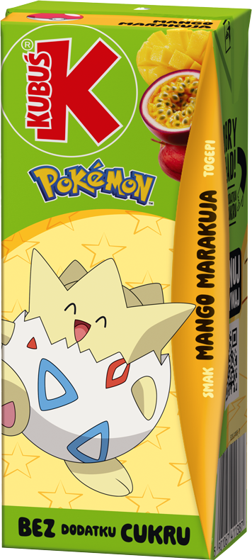 KUBUŚ 0,2 L Pokemon smak mango i marakuja