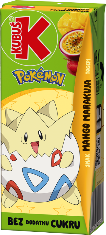 KUBUŚ 0,2 L Pokemon smak mango i marakuja