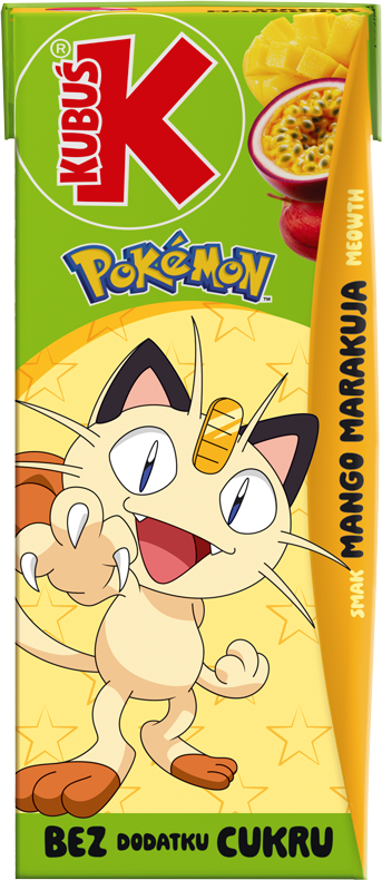 KUBUŚ 0,2 L Pokemon smak mango i marakuja