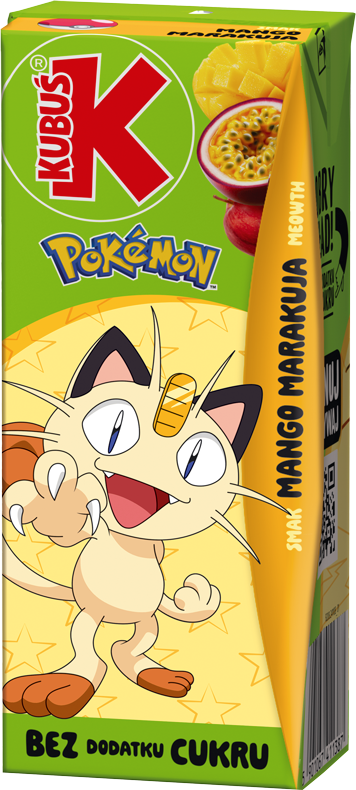 KUBUŚ 0,2 L Pokemon smak mango i marakuja