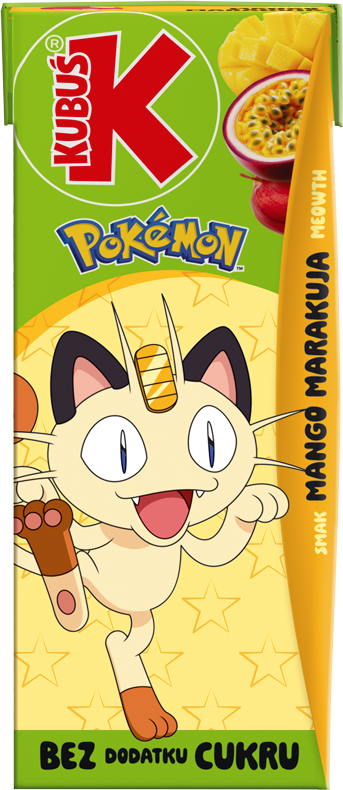 KUBUŚ 0,2 L Pokemon smak mango i marakuja