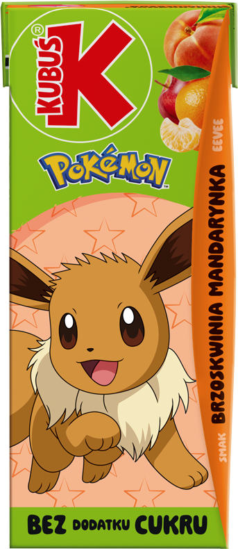 KUBUŚ 0,2 L Pokemon smak brzoskwinia i mandarynka