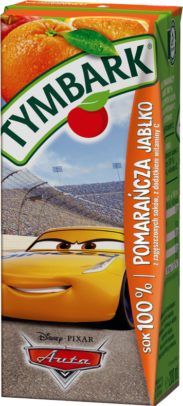 TYMBARK 200 ml pomarańcza - jabłko