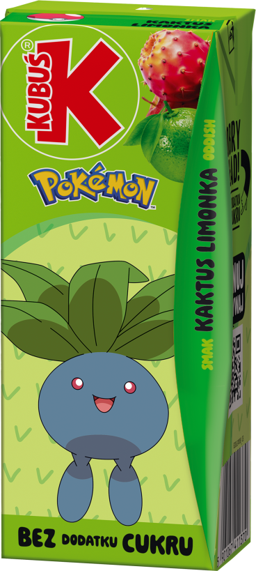 KUBUŚ 0,2 L Pokemon smak kaktus - limonka