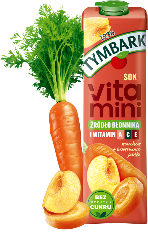 TYMBARK 1 litr Vitamini marchew, brzoskwinia i jabłko+