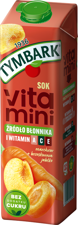 TYMBARK 1 litr Vitamini marchew, brzoskwinia i jabłko