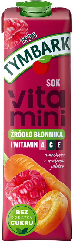 TYMBARK 1 litr Vitamini marchew, malina i jabłko