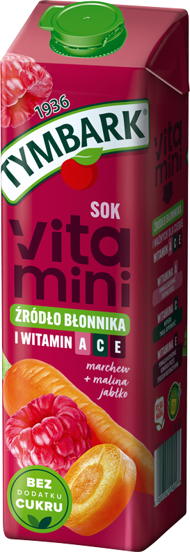 TYMBARK 1 litr Vitamini marchew, malina i jabłko