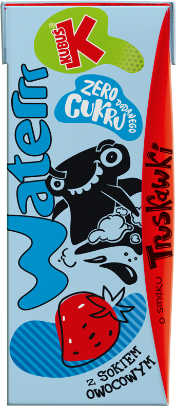 KUBUŚ WATERRR 200 ml o smaku truskawki