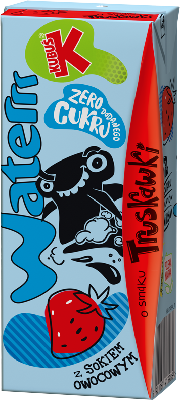 KUBUŚ WATERRR 200 ml o smaku truskawki