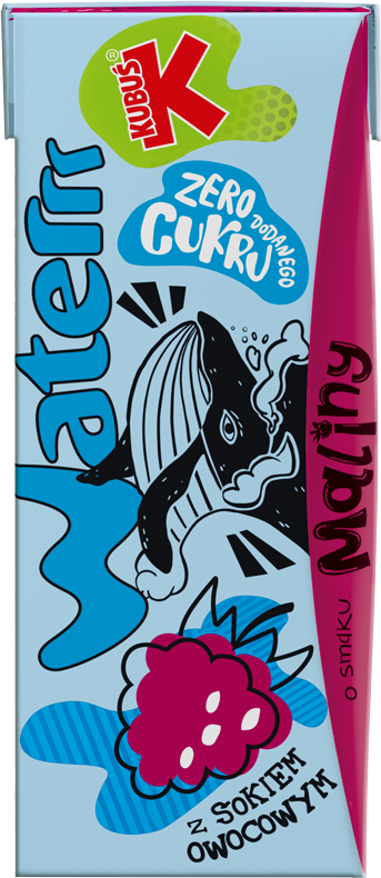 KUBUŚ WATERRR 200 ml o smaku maliny