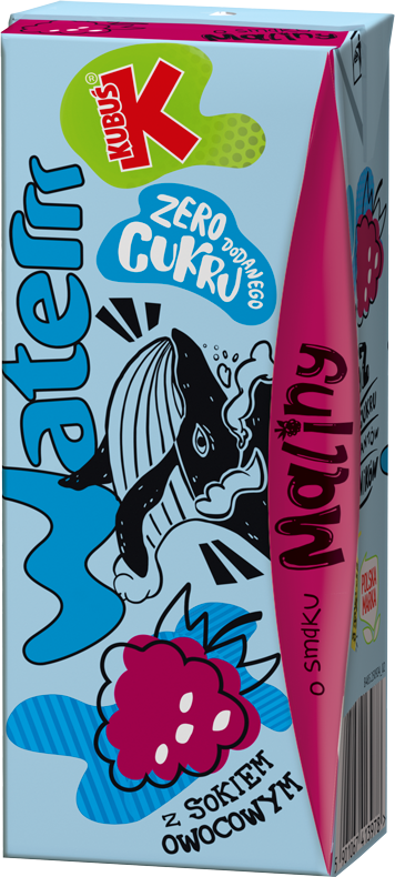KUBUŚ WATERRR 200 ml o smaku maliny