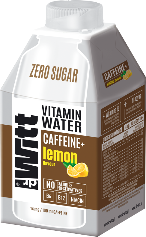 DR WITT 0,5 l Vitamin Water Caffeine+ lemon
