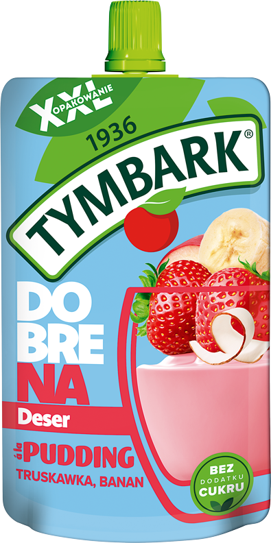 TYMBARK 200 ml Pudding truskawka banan