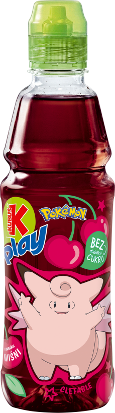 KUBUŚ PLAY 400 ml POKEMON, smak wiśnia