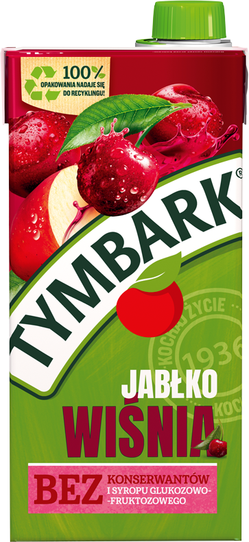 TYMBARK 1 litr jabłko - wiśnia