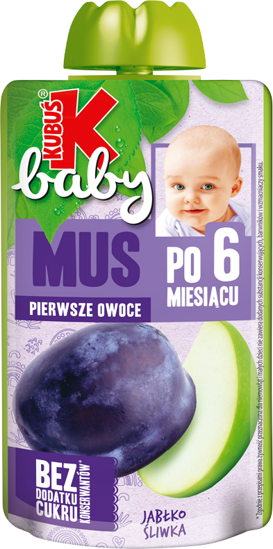 KUBUŚ 120 ml jabłko i śliwka