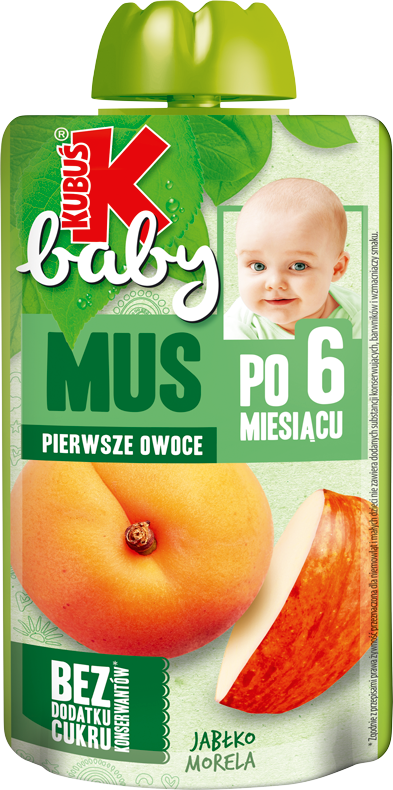 KUBUŚ 120 ml jabłko i morela