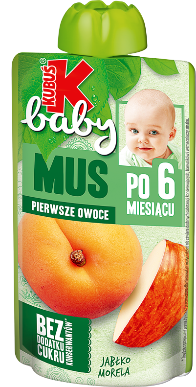 KUBUŚ 120 ml jabłko i morela