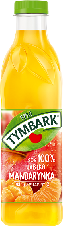 TYMBARK 1l Sok 100% jabłko - mandarynka