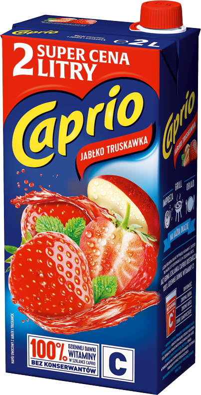 CAPRIO 2L jabłko - truskawka