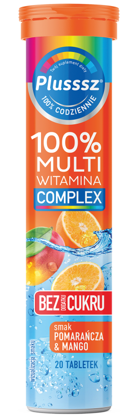 PLUSSSZ 100% Multiwitamina Pomarańcza & Mango