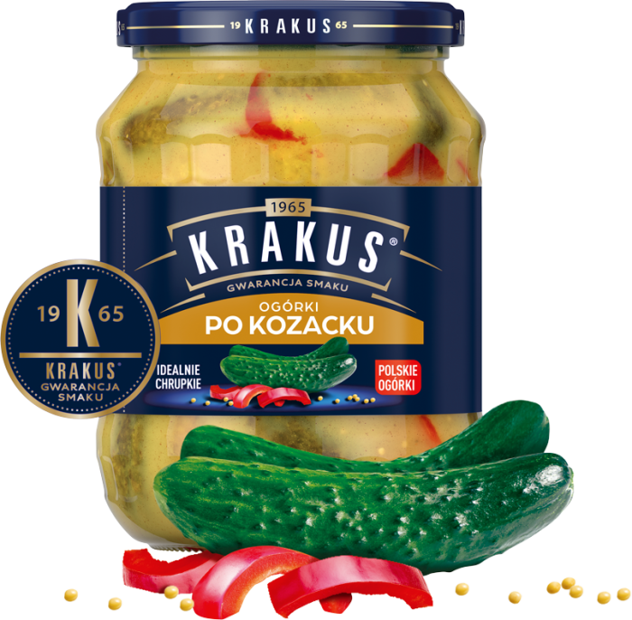 KRAKUS 670 g ogórki kozackie+