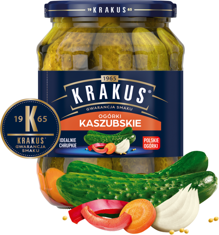 KRAKUS 670 g ogórki kaszubskie+