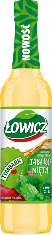 ŁOWICZ 400 ml Syrop Tymbark jabłko - mięta