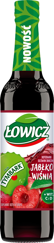 ŁOWICZ 400 ml Syrop Tymbark jabłko - wiśnia