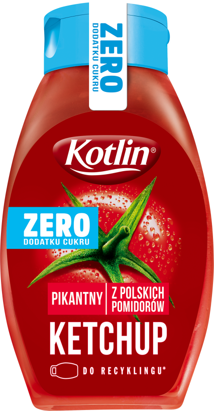 KOTLIN 420 g Ketchup pikantny ZERO dodatku cukru