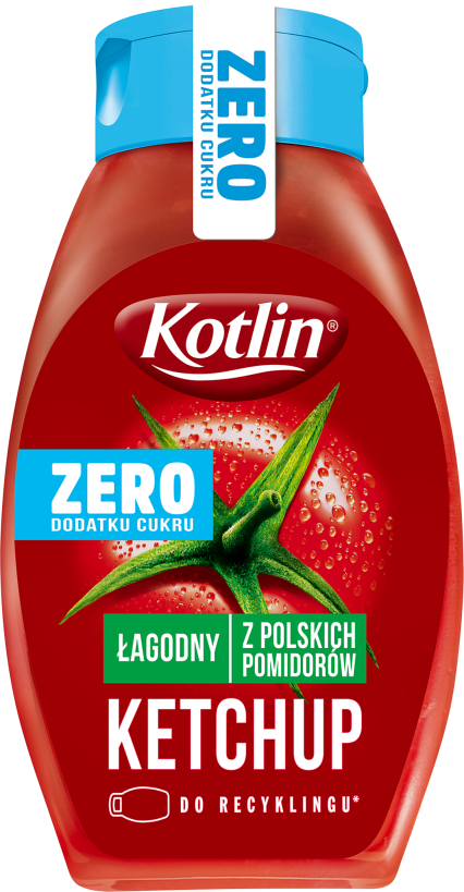 KOTLIN 420 g Ketchup łagodny ZERO dodatku cukru