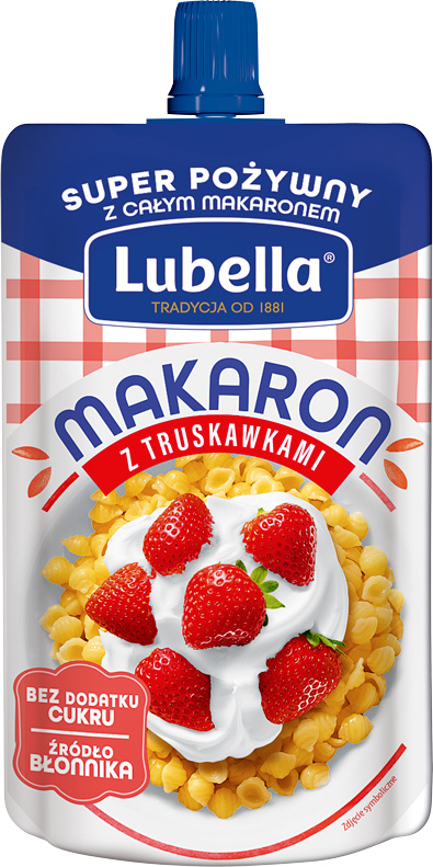 LUBELLA 170 g makaron z truskawkami