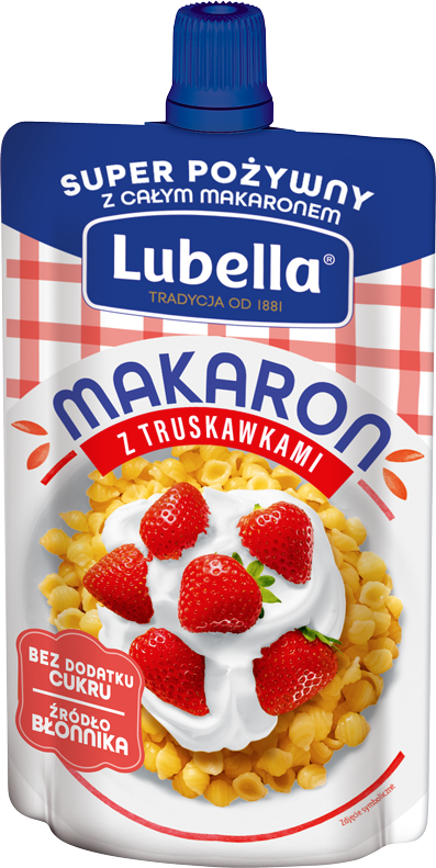 LUBELLA 170 g makaron z truskawkami