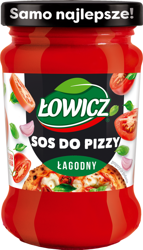 LOWICZ Sos do pizzy 190 g Łagodny