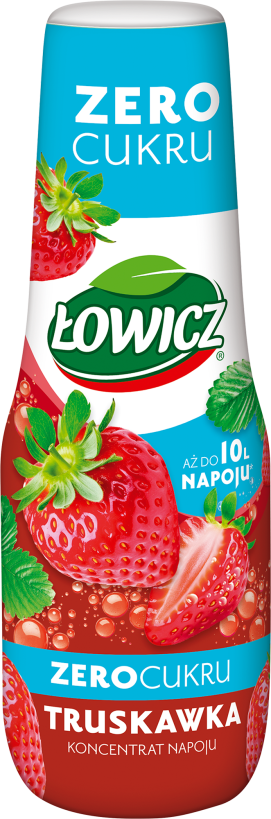 ŁOWICZ 500 ml koncentrat napoju truskawka