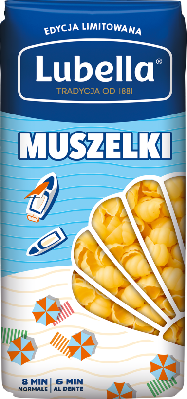 LUBELLA 400 g Makaron Muszelki