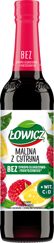 ŁOWICZ 400 ml malina cytryna 