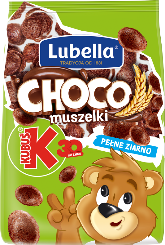 KUBUŚ 250 g Choco Muszelki Pełne ziarno