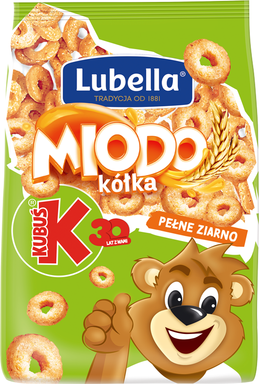 KUBUŚ 250 g Miodo Kółka Pełne ziarno